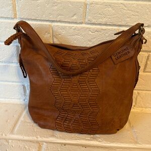 Genuine Leather Bucket Bag